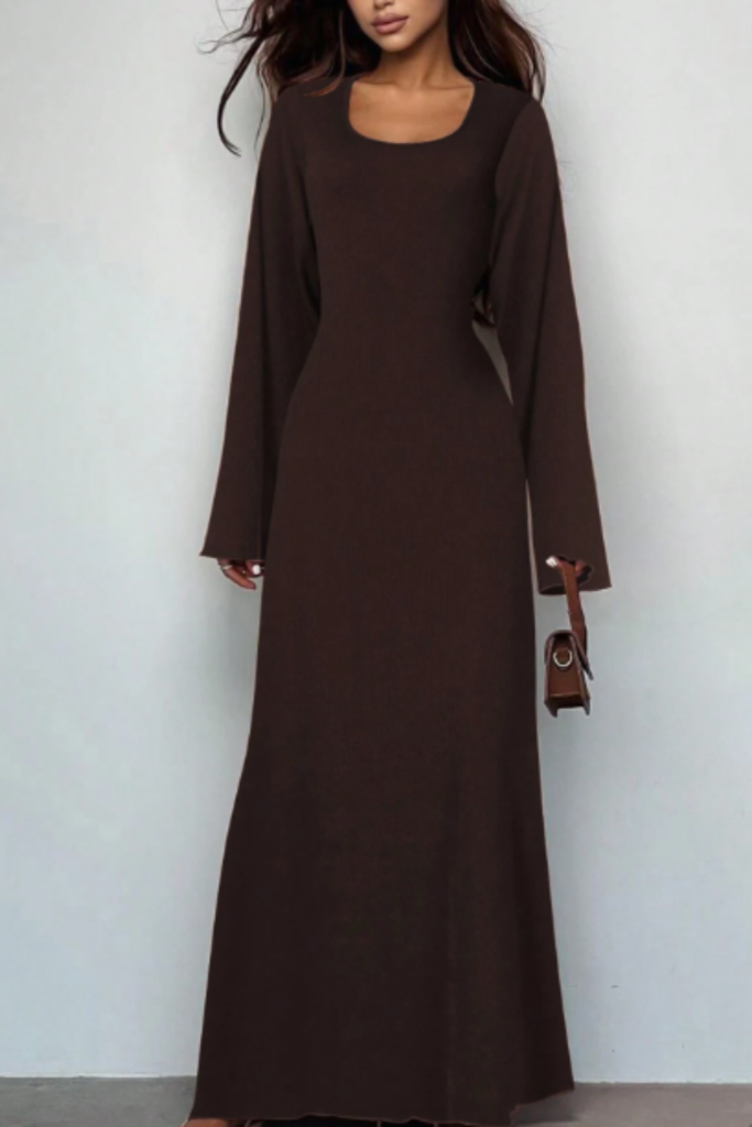 long sleeve bodycon fall wedding guest dress