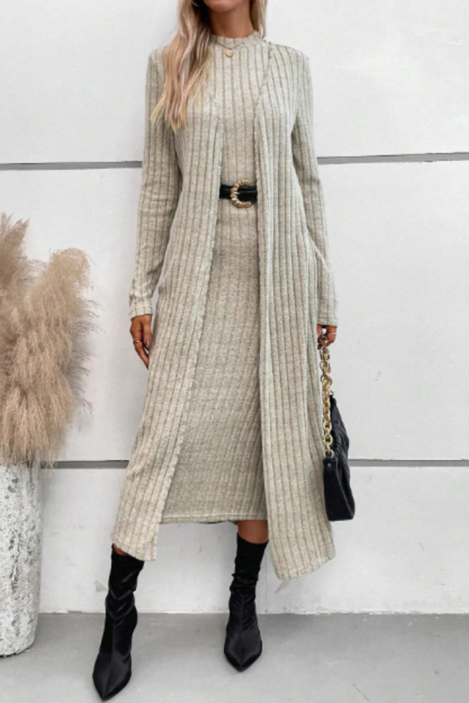 Open Front Coat & Tank Dress