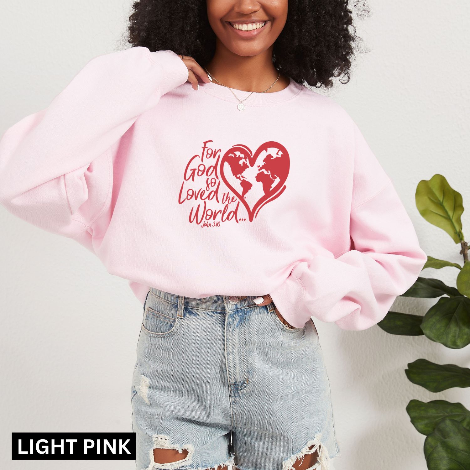 John 3:16 Christmas Sweatshirt - Image 2