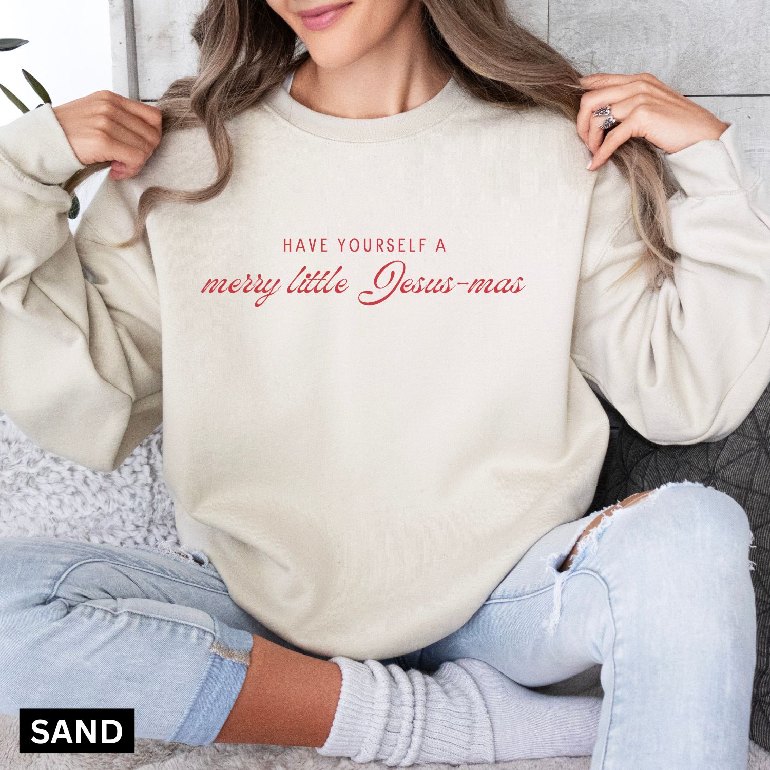 Jesus-mas Christmas Sweatshirt - Image 8