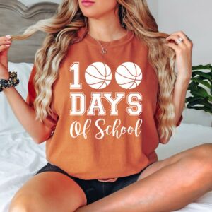 100 days of school basketball shirt