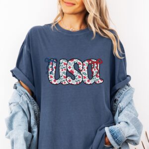 USA 4th of July comfort colors t shirt