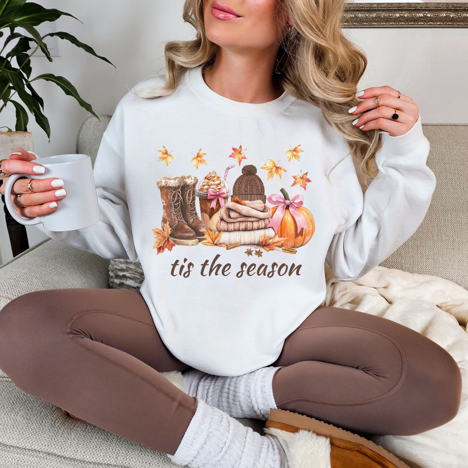 tis the season fall sweatshirt - Image 8